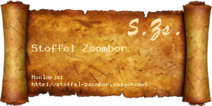 Stoffel Zsombor névjegykártya
