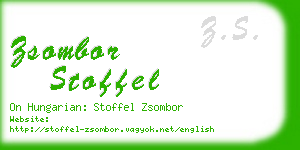 zsombor stoffel business card